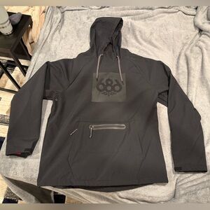 686 Waterproof Hoodie Pullover Black XL